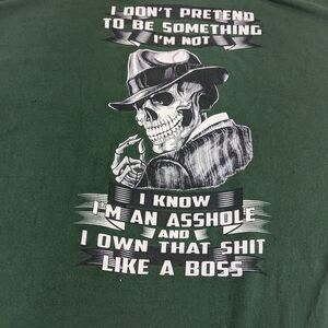 I Know I'm An A**Hole - I Own That Sh*T Like A Boss Skull Wearing Gangsta Hat XL
